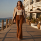 Jeans Flare Taille Haute pour Femme – Stretch Confortable & Coupe Évasée Tendance ✨