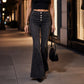 Jeans Flare Taille Haute pour Femme – Stretch Confortable & Coupe Évasée Tendance ✨