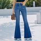 Jeans Flare Taille Haute pour Femme – Stretch Confortable & Coupe Évasée Tendance ✨