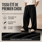 Pantalon large plissé décontracté pour homme