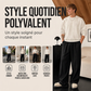 Pantalon large plissé décontracté pour homme