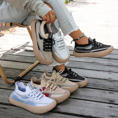 Baskets en maille respirantes pour femme, tendance mode