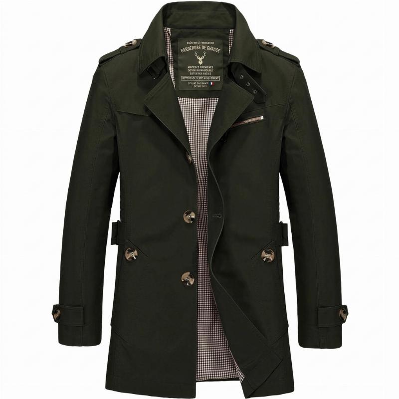 Veste décontractée en coton pur pour homme, veste de travail extérieure pour le printemps et l'automne