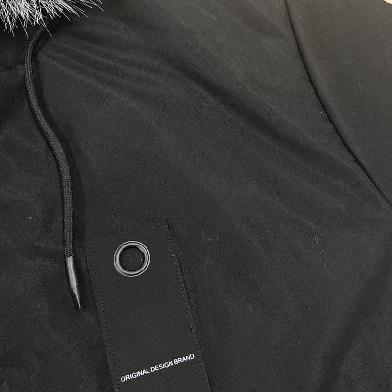 📢📢60%  OFF !! ⏰Men's Windproof Hooded Thermal Mid-Length Parka Jacket