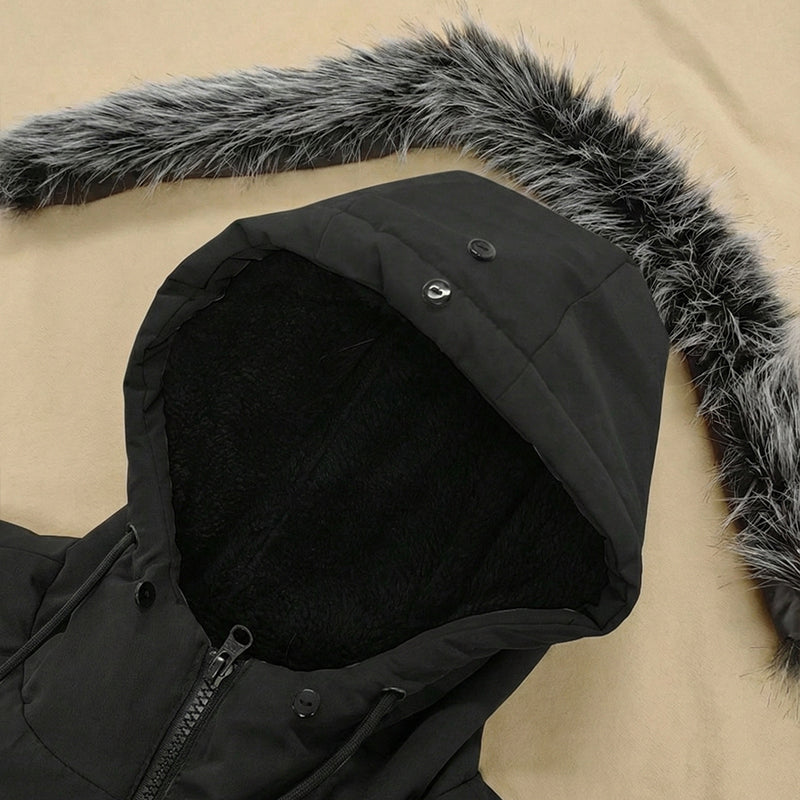 📢📢60%  OFF !! ⏰Men's Windproof Hooded Thermal Mid-Length Parka Jacket