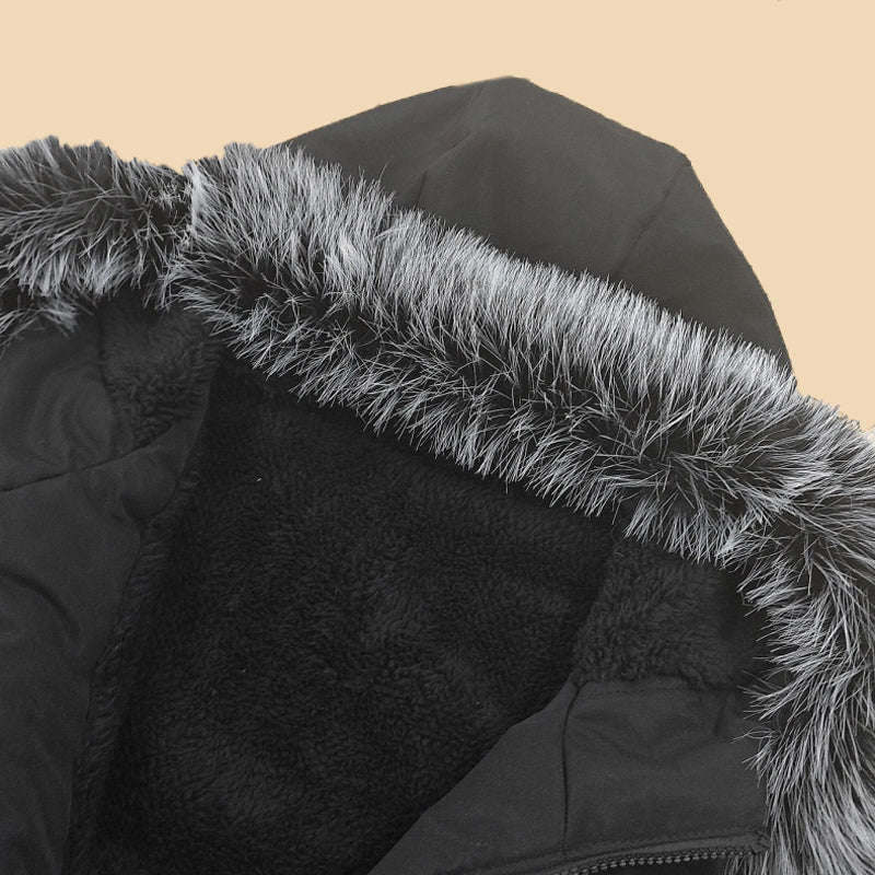 📢📢60%  OFF !! ⏰Men's Windproof Hooded Thermal Mid-Length Parka Jacket