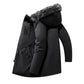 📢📢60%  OFF !! ⏰Men's Windproof Hooded Thermal Mid-Length Parka Jacket
