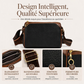 Sac bandoulière élégant à 3 couches avec motif losange