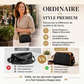 Sac bandoulière élégant à 3 couches avec motif losange