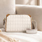 Sac bandoulière élégant à 3 couches avec motif losange