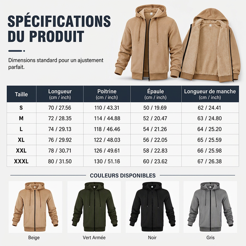 Veste à capuche pour homme à motif ananas et grille