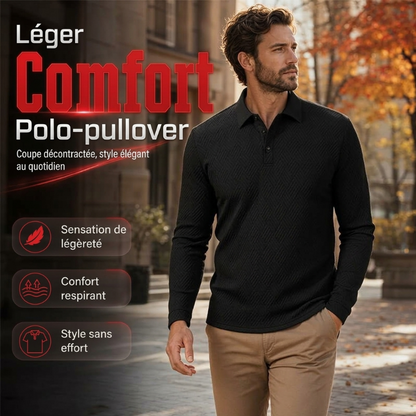 Sweat léger à manches longues texturé pour homme
