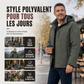 Veste à capuche imperméable et chaude pour homme, hiver
