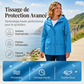 Veste d'extérieur imperméable et coupe-vent pour femme
