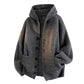 Gilet en maille décontracté à capuche pour homme