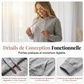 Ensemble de survêtement décontracté 2 pièces pour femme, couleur unie