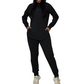 Ensemble de survêtement décontracté 2 pièces pour femme, couleur unie