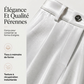 Pantalon large décontracté à taille haute pour femme, effet drapé