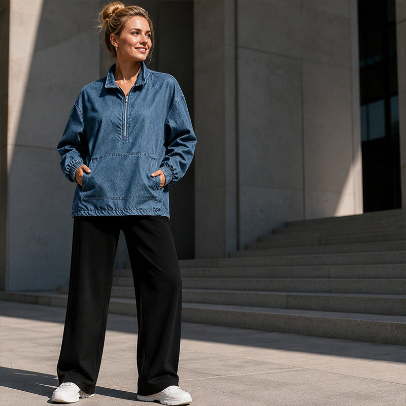 Veste en jean décontractée pour femme