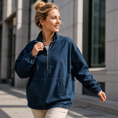 Veste en jean décontractée pour femme