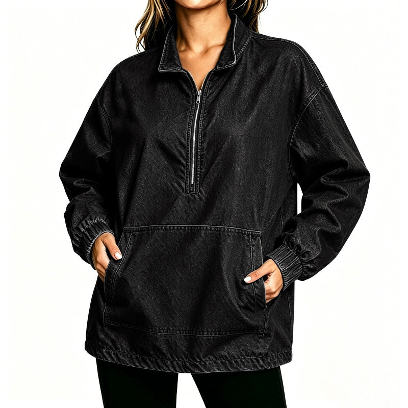Veste en jean décontractée pour femme