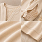 Top pour femme avec col en V et empiècement en dentelle