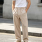 Pantalon en velours côtelé droit décontracté pour homme