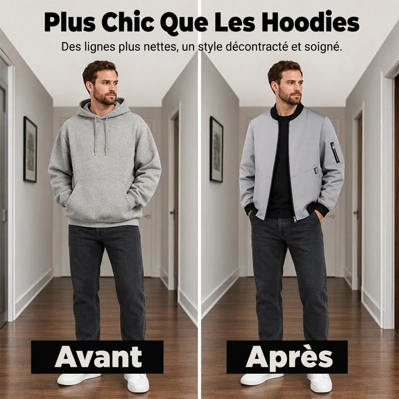 Blouson bomber décontracté léger pour homme