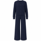Ensemble décontracté pour femme composé d'un cardigan en maille et d'un pantalon large