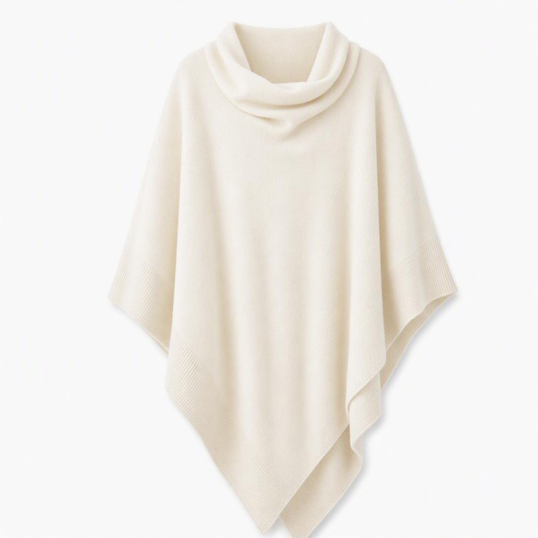 Châle en tricot élégant pour femme, coupe ample unie, cape polyvalente