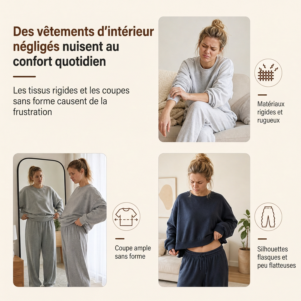Ensemble de détente décontracté pour femme en maille douce deux pièces avec sweat à capuche zippé et pantalon large