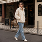 Veste à plaid confortable et chaleureuse