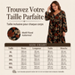 Robe élégante pour femme à imprimé feuille d'érable