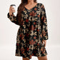 Robe élégante pour femme à imprimé feuille d'érable