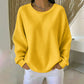Sweat-shirt ample pour femme en maille gaufre