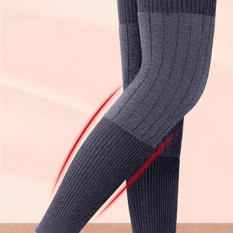 Genouillères longues, chaudes, extensibles et confortables