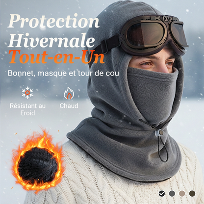 Cagoule thermique avec cordon de serrage