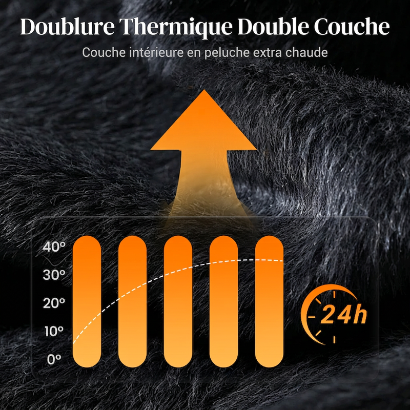 Cagoule thermique avec cordon de serrage