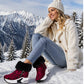 Bottes de neige antidérapantes et chaudes pour femme, pour l'hiver