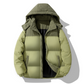 Doudoune à capuche color-block pour homme, hiver