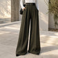 Pantalon large à drapé élégant pour femme