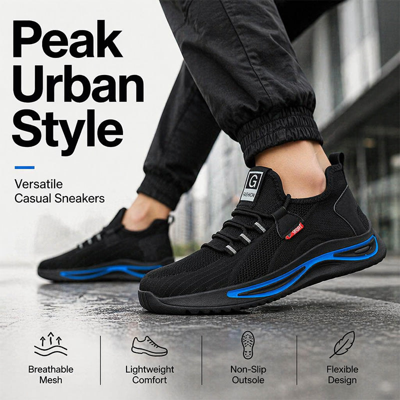 Men Steel Toe Safety Shoes Breathable Work Sneakers