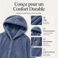 Veste à capuche en peluche coupe ample pour femme
