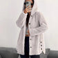 Veste à capuche en peluche coupe ample pour femme