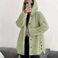 Veste à capuche en peluche coupe ample pour femme