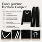 Ensemble pull col V et pantalon large pour femme