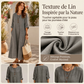 Robe maxi décontractée pour femme avec poches