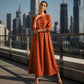 Robe maxi décontractée pour femme avec poches
