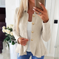 Blazer élégant à peplum et volants pour femme