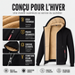 Veste à capuche chaude d'hiver pour homme